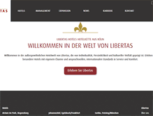 Tablet Screenshot of libertashotels.com